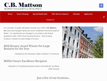 Tablet Screenshot of cbmattson.com